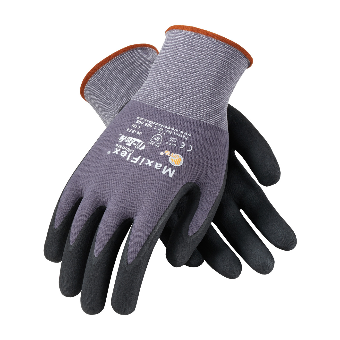 GLOVE NYLON/LYCRA FOAM;NITRILE PALM ULTIMATE - Latex, Supported